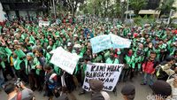 Kondisi Terkini Demo Go-Jek di Kemang