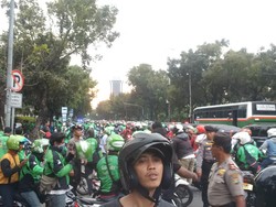 Usai Ditemui Staf Ahok, Driver Go-Jek Bubar Demo