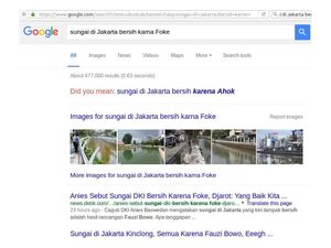 Soal Pencarian Sungai Bersih Karena Ahok di Google, Ahok: Saya Nggak Iklan