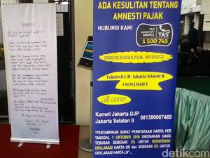 Nomor HP Dirjen Pajak Dipampang di Poster Tax Amnesty Nomor HP Dirjen Pajak Dipampang di Poster Tax Amnesty