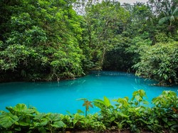 Sungai Paling Biru Sedunia di Kosta Rika