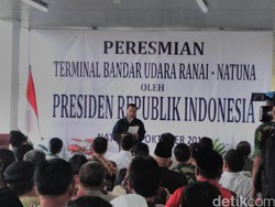 Presiden Jokowi Resmikan Terminal Bandara Ranai di Pulau Natuna