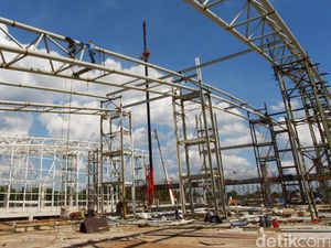 Jelang Lebaran, Pekerjaan Overlay Runway Bandara Dihentikan