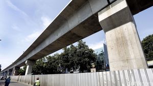 Konstruksi Jalan Layang MRT Sudah Terlihat