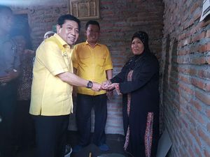 Golkar Bantu Perbaikan Jalan di 2 Desa di Bantul