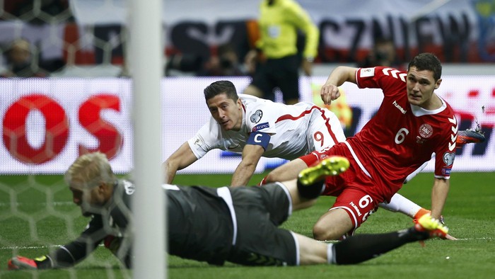 Trigol Lewandowski Bantu Polandia Atasi Denmark