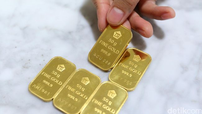 Harga Emas Antam Turun Rp 1 000 Gram Harga Emas Antam Turun Rp 1 000 Gram