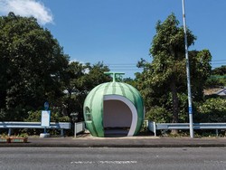 Liburan ke Jepang, Ada Halte Bus Lucu Berbentuk Buah-buahan
