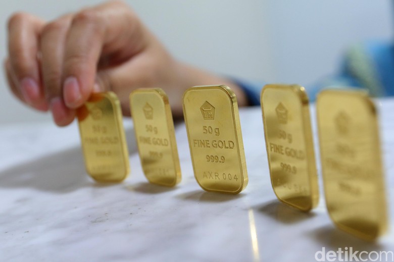 Harga Emas Antam Turun Rp 1.000/Gram