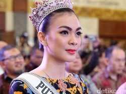 Kezia Warouw Pakai Gaun Bertabur Kristal Seberat 10 Kg di Miss Universe 2016