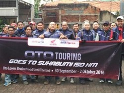 OTO Touring Goes to Sukabumi, Beri Santunan Hingga Pelatihan Safety Riding