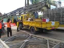 Jembatan Ambles di Pangandaran Dipasang Bailey, Selesai Satu Minggu