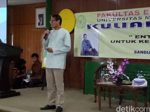 Isi Kuliah Umum, Sandiaga: Saya Tak Berkampanye, Kalau Dipilih Alhamdulillah