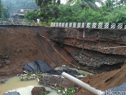 Rumah Warga di Sekitar Jembatan Ambles Kota Banjar Sempat Terendam Banjir