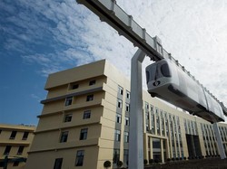 Keren! Monorel Gantung Pertama di China Sukses Diujicoba