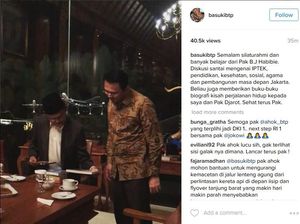 Saran BJ Habibie Buat Ahok: Tetap Senyum Walau Orang Salah Paham