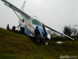 Kemenhub: Tak Ada Korban Pesawat Terjungkal, Runway Ilaga akan Diperpanjang