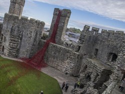 Kastil yang Sedang Berdarah di Wales