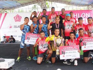 Antusiasme Peserta Triathlon Nusa Laut Adventure 2016