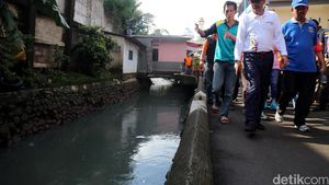 Wagub Djarot Tinjau Pengurasan Kali Induk