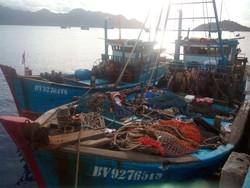 TNI AL Tangkap Kapal Ikan Asing di Perairan Selat Malaka Aceh