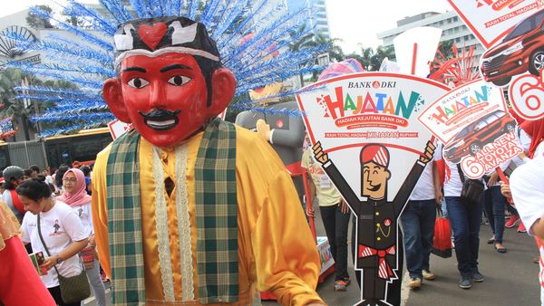 Hajatan Bank DKI di Bundaran HI