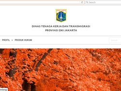 Sempat Dibajak, Situs Disnakertrans DKI Sudah Normal