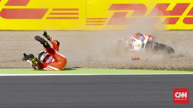 Hector Barbera sempat menunggangi Ducati sebagai pebalap pengganti.