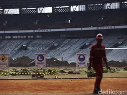 Proses Renovasi Stadion GBK dari Lensa Mata Langit