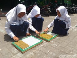 Tiga Siswi MTs ini Ciptakan Obat Nyamuk Elektrik Berbahan Alang-alang