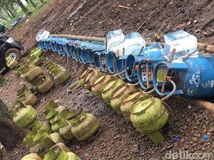 Dalam Sehari 1200 Gas Oplosan dari Hutan Bogor Didistribusikan ke Agen