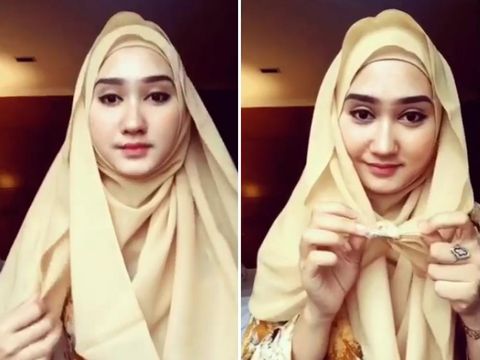 Tutorial Hijab Segi Empat dari Dian Pelangi