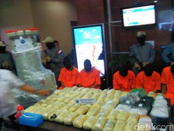 BNN Tangkap 5 Penyelundup Sabu Dalam Pompa Air Jaringan Malaysia