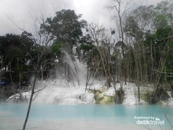Bukan Turki, Ini Kawah Putih di Sumatera Utara