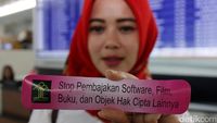 Sosialisasi Tolak Barang Bajakan di Bandara Soetta