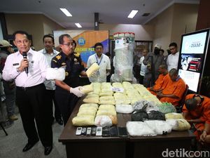 BNN Ungkap Penyelundupan Sabu 69,2 Kg
