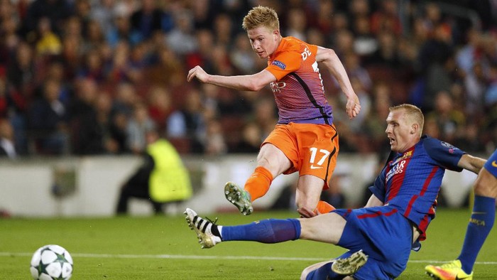 De Bruyne Yakin City Bisa Balas Kekalahan dari Barca
