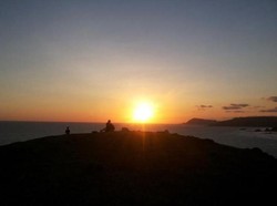 Sunset Cantik di Bukit Merese, Lombok