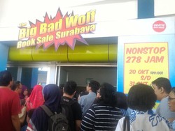 Diskon Gede-Gedean 2 Juta Buku di Big Bad Wolf Book Sale Surabaya
