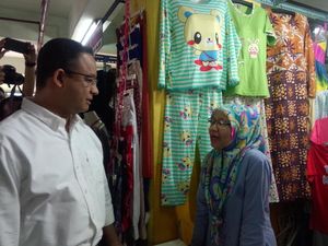 Dikunjungi Anies, Pedagang Blok G Tanah Abang: Tolong Jadikan Lebih Ramai