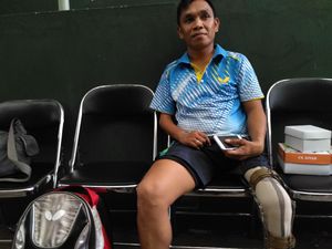 Polio Tak Halangi Boni Berprestasi di Tenis Meja