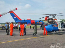 Kata Polisi soal Heli yang Mendarat di Runway Bandara SSK II Pekanbaru