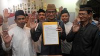 Sandiaga Terima Dukungan Forum Santri Jakarta
