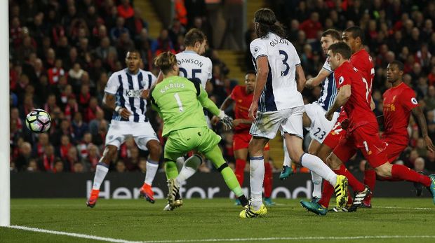 Liverpool Menang Tipis Atas WBA di Anfield