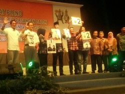 Agus-Sylvi Nomor Urut 1, Ahok-Djarot Nomor 2, dan Anies-Sandiaga Nomor 3