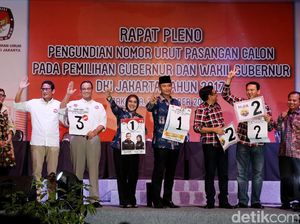 Cagub-Cawagub DKI Tandatangani Prasasti Kampanye Damai di Monas Pagi Ini