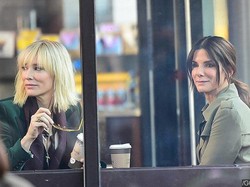 Intip Cate Blanchett dan Sandra Bullock Syuting Oceans Eight
