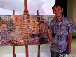 Gatot Indrajati Bikin Lukisan 3D Terinspirasi dari Serangan Bom di Sarinah