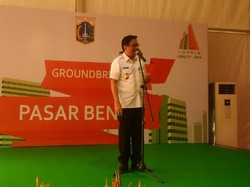 Resmikan Ground Breaking Pasar Benhil, Djarot: Ini Kawasan Strategis