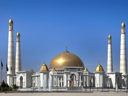 Masjid Turkmenbashi Ruhy di Turkmenistan, Terbesar di Asia Tengah